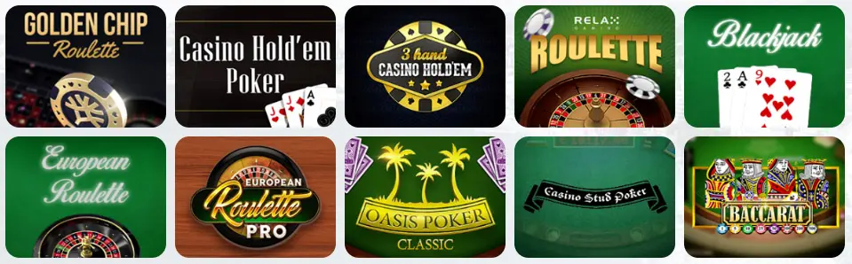 Giochi da tavolo al BET63SPORT CASINO