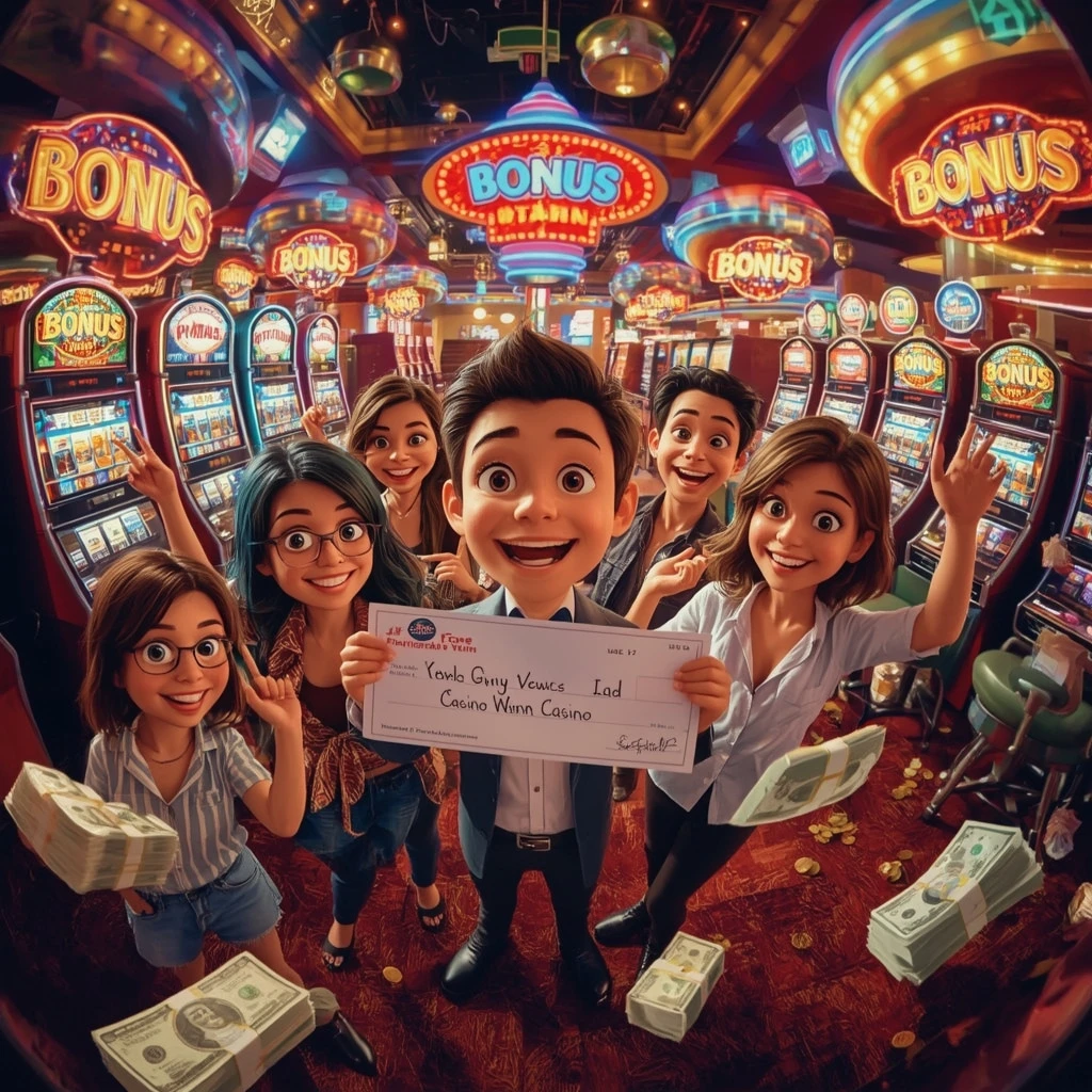 bonus nelle mani di un uomo al casinò BET63SPORT