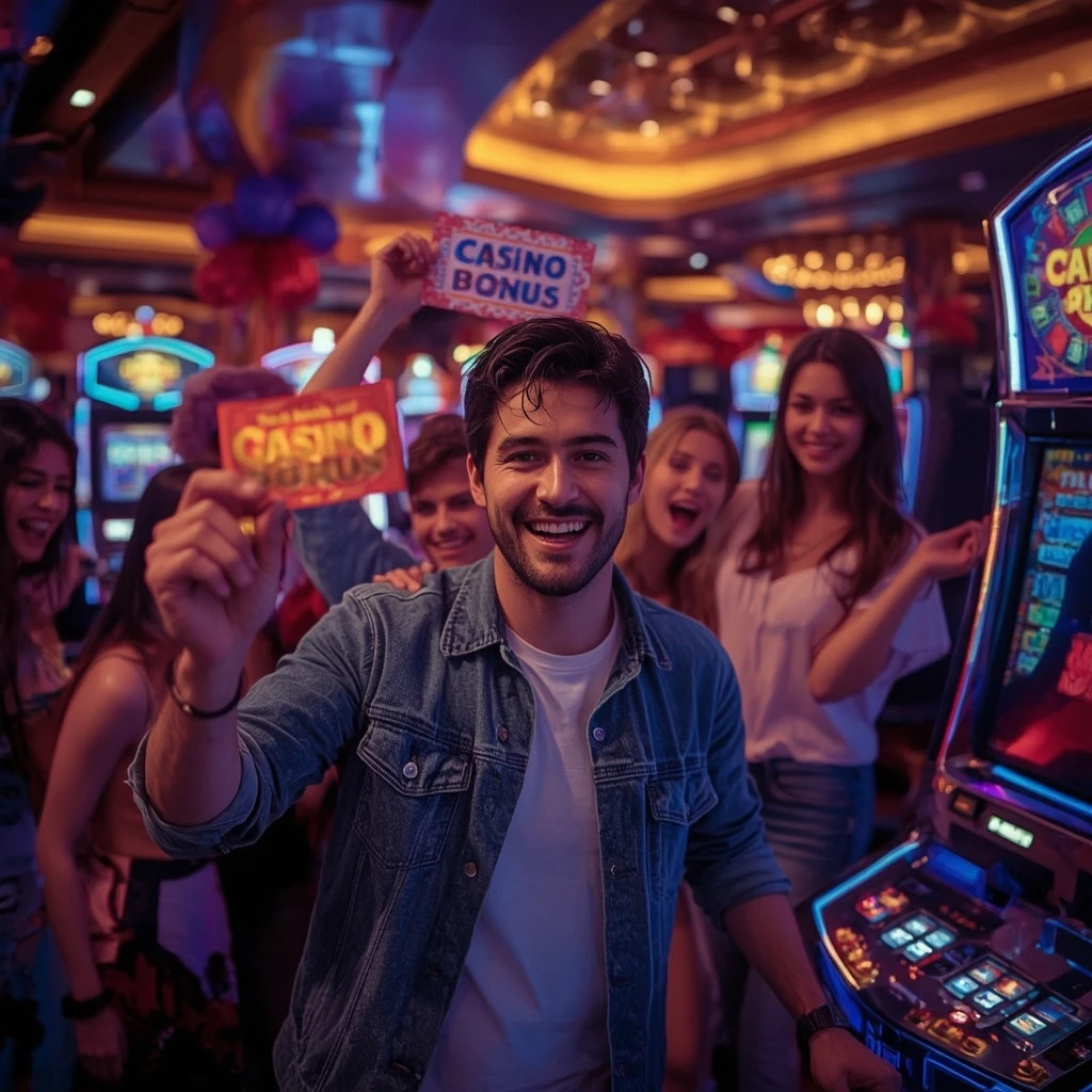 una persona con un bonus casinò BET63SPORT CASINO
